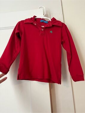 Joules Red Long-Sleeve Polo for Kids